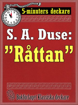 cover image of 5-minuters deckare. S. A. Duse: ”Råttan”